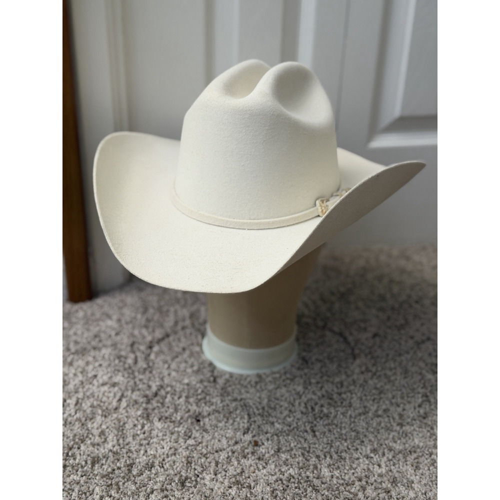 RRango Hats 10X Maximo White Felt Cowboy Hat Size 7 1/4 58 Limited Edition